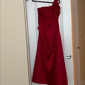 Red cocktail dress